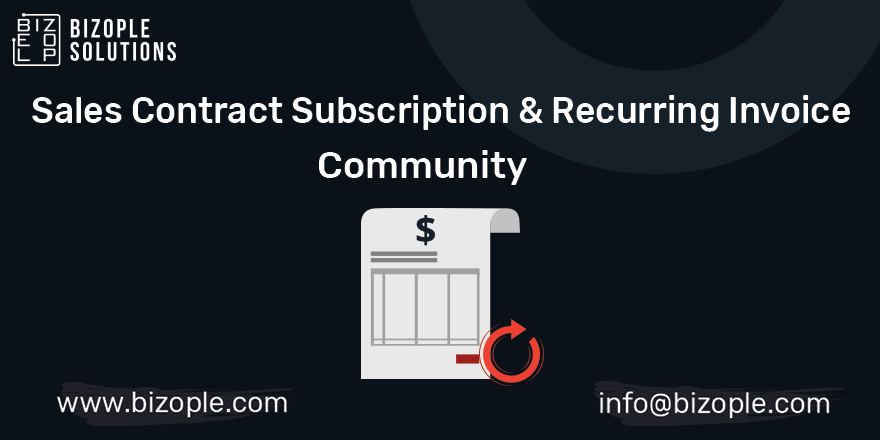 Sales Contract Subscription & Recurring Invoice